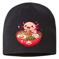 Cute Axolotl Eats Ramen Noodles Axolotls Ramen Sustainable Beanie