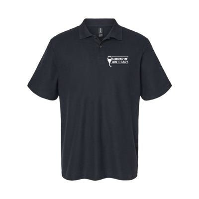 Crimpin Aint Easy Software Developer Pun It Softstyle Adult Sport Polo