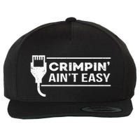 Crimpin Aint Easy Software Developer Pun It Wool Snapback Cap