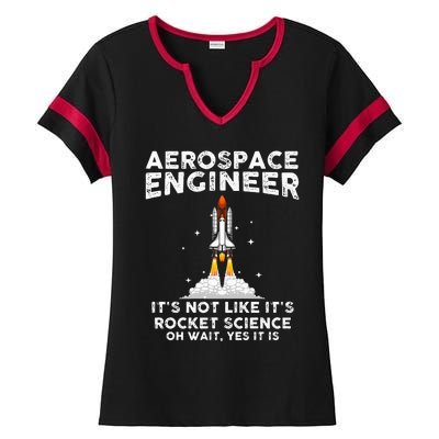 Cool Aerospace Engineer For Men Women Rocket Scientist Space Ladies Halftime Notch Neck Tee