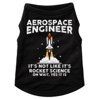 Cool Aerospace Engineer For Men Women Rocket Scientist Space Doggie Tank