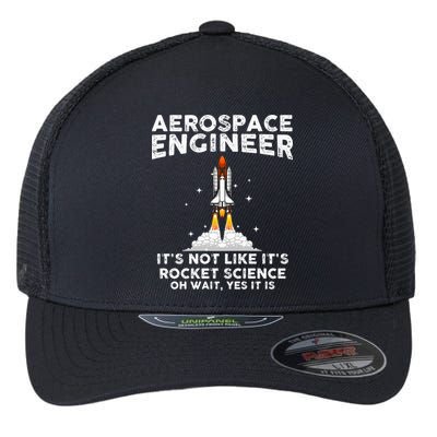Cool Aerospace Engineer For Men Women Rocket Scientist Space Flexfit Unipanel Trucker Cap