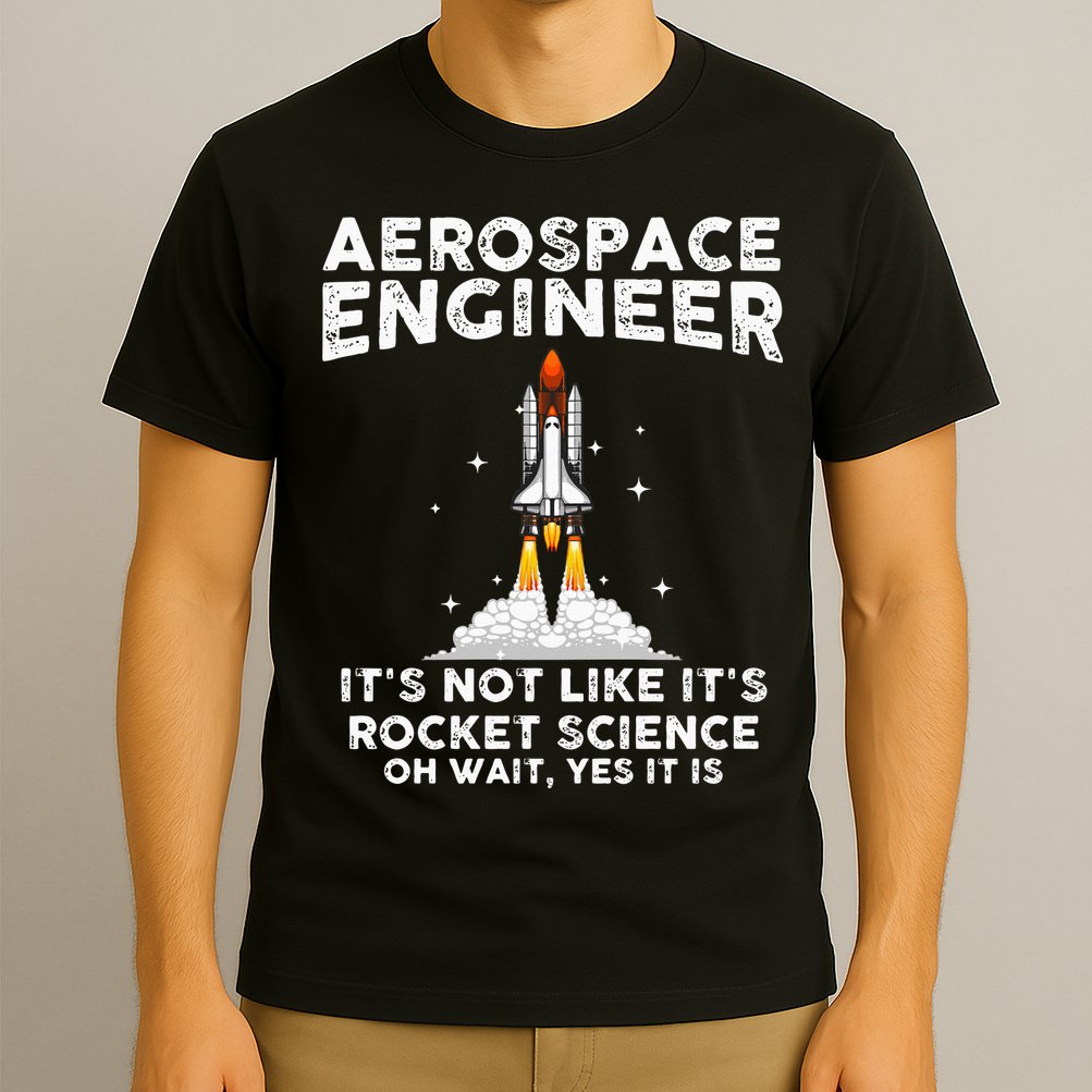 Cool Aerospace Engineer For Men Women Rocket Scientist Space T-Shirt