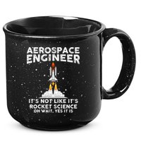 Cool Aerospace Engineer For Men Women Rocket Scientist Space 15oz Campfire Ceramic Mug