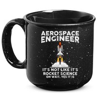 Cool Aerospace Engineer For Men Women Rocket Scientist Space 15oz Campfire Ceramic Mug