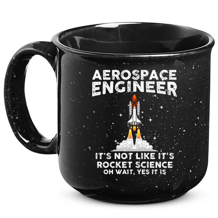 Cool Aerospace Engineer For Men Women Rocket Scientist Space 15oz Campfire Ceramic Mug