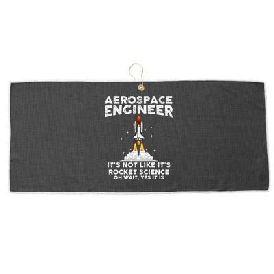 Cool Aerospace Engineer For Men Women Rocket Scientist Space Large Microfiber Waffle Golf Towel