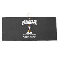 Cool Aerospace Engineer For Men Women Rocket Scientist Space Large Microfiber Waffle Golf Towel