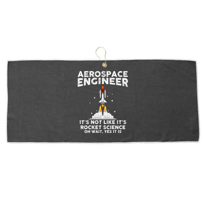 Cool Aerospace Engineer For Men Women Rocket Scientist Space Large Microfiber Waffle Golf Towel