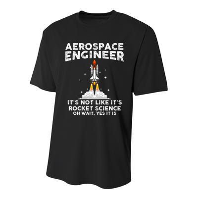 Cool Aerospace Engineer For Men Women Rocket Scientist Space Youth Performance Sprint T-Shirt