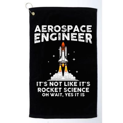 Cool Aerospace Engineer For Men Women Rocket Scientist Space Golf Towel