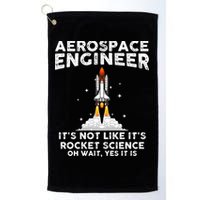 Cool Aerospace Engineer For Men Women Rocket Scientist Space Golf Towel