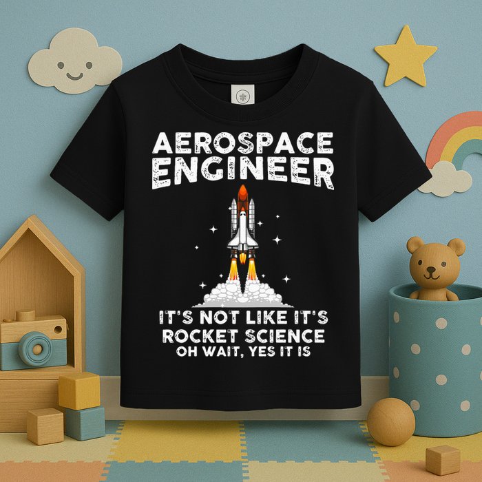 Cool Aerospace Engineer For Men Women Rocket Scientist Space Toddler T-Shirt