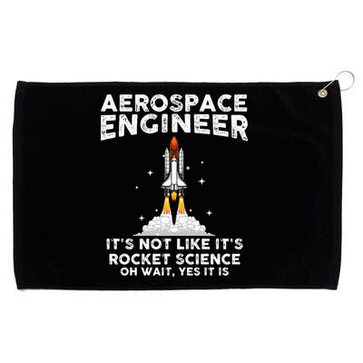 Cool Aerospace Engineer For Men Women Rocket Scientist Space Grommeted Golf Towel