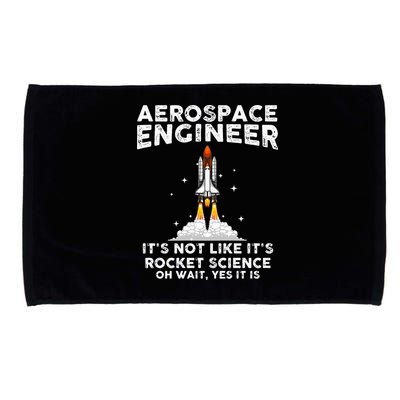 Cool Aerospace Engineer For Men Women Rocket Scientist Space Microfiber Hand Towel