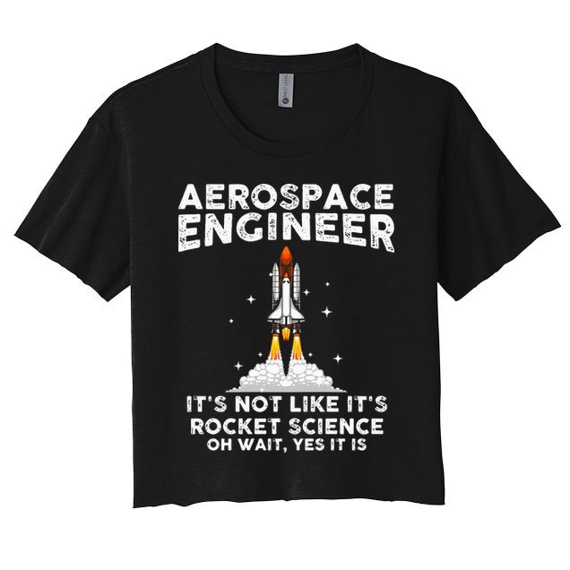 Cool Aerospace Engineer For Men Women Rocket Scientist Space Crop Top
