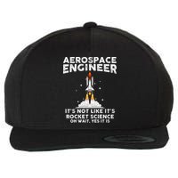 Cool Aerospace Engineer For Men Women Rocket Scientist Space Wool Snapback Cap