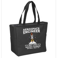 Cool Aerospace Engineer For Men Women Rocket Scientist Space Zip Tote Bag