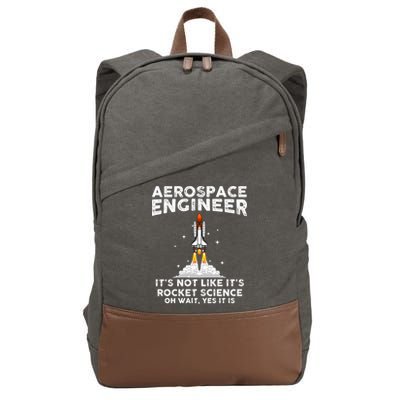 Cool Aerospace Engineer For Men Women Rocket Scientist Space Cotton Canvas Backpack