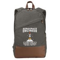 Cool Aerospace Engineer For Men Women Rocket Scientist Space Cotton Canvas Backpack