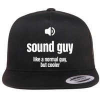 Cool Audio Engineer Funny Sound Guy Flat Bill Trucker Hat