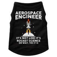 Cool Aerospace Engineer For Men Women Rocket Scientist Space Doggie Tank