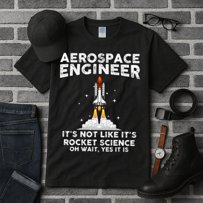 Cool Aerospace Engineer For Men Women Rocket Scientist Space Tall T-Shirt