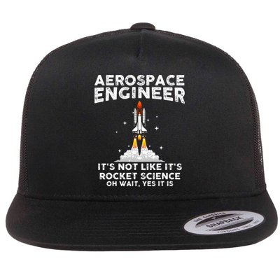 Cool Aerospace Engineer For Men Women Rocket Scientist Space Flatbill Hat