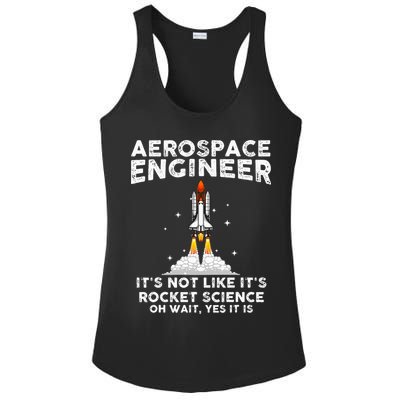 Cool Aerospace Engineer For Men Women Rocket Scientist Space Ladies PosiCharge Competitor Racerback Tank