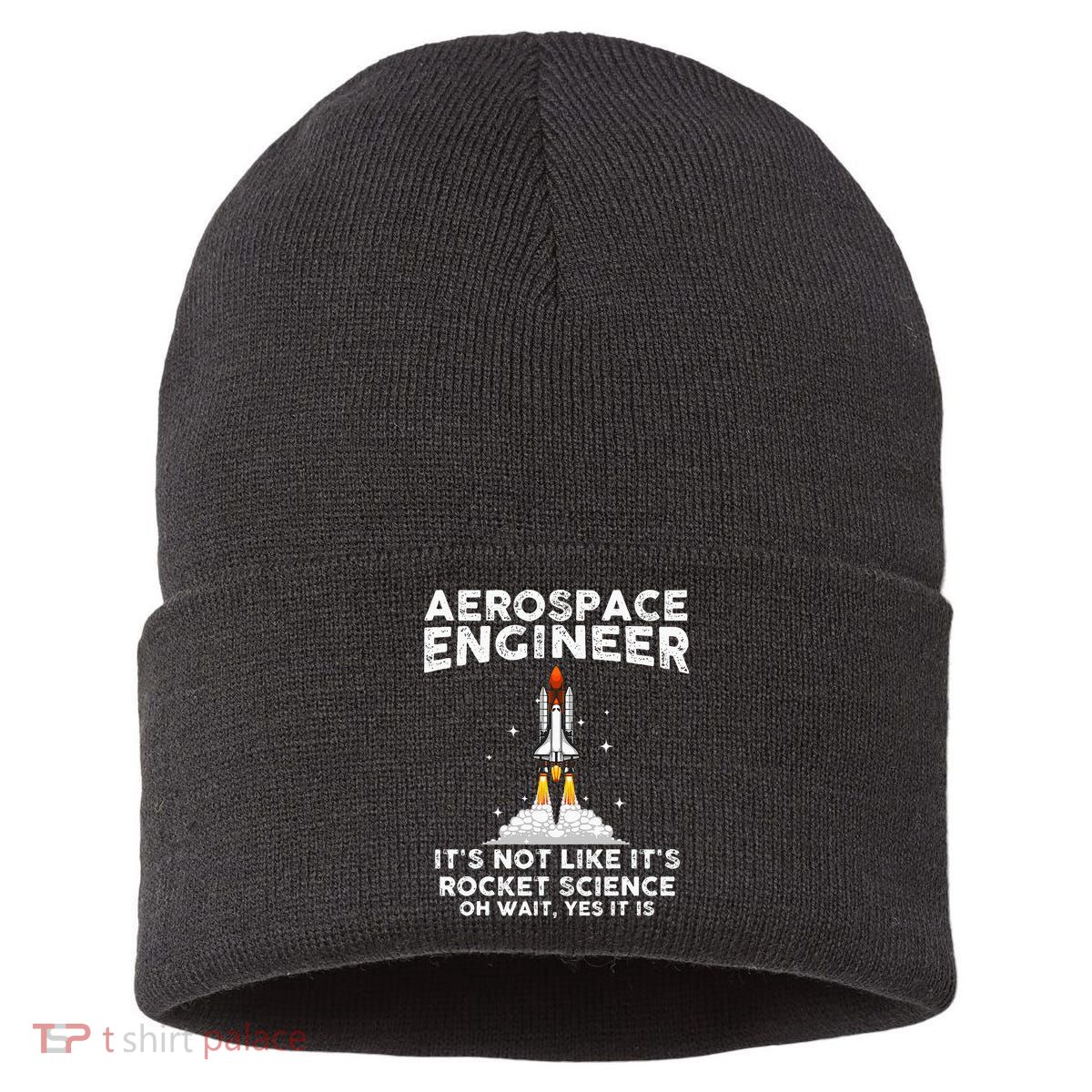 Cool Aerospace Engineer For Men Women Rocket Scientist Space Sustainable Knit Beanie