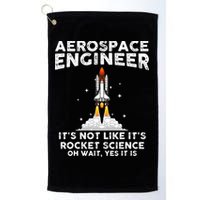 Cool Aerospace Engineer For Men Women Rocket Scientist Space Golf Towel