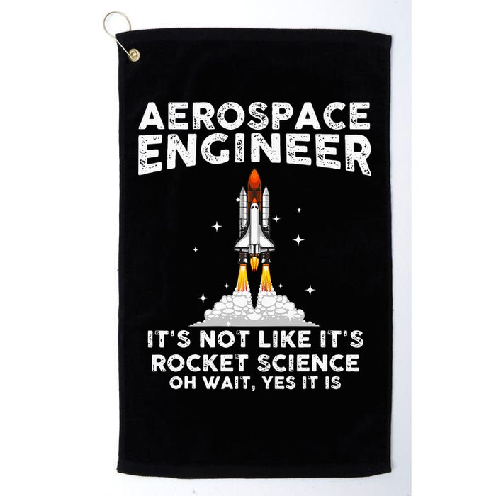 Cool Aerospace Engineer For Men Women Rocket Scientist Space Golf Towel