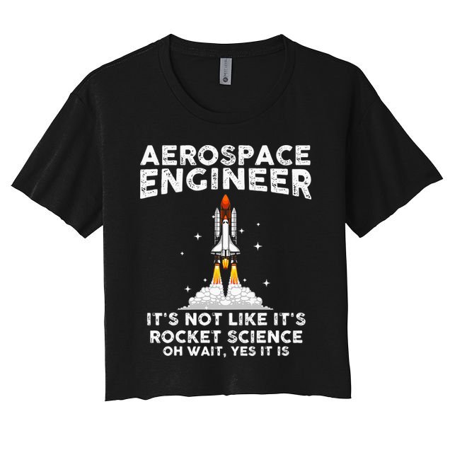 Cool Aerospace Engineer For Men Women Rocket Scientist Space Crop Top