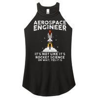 Cool Aerospace Engineer For Men Women Rocket Scientist Space Women’s Perfect Tri Rocker Tank