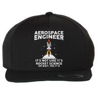 Cool Aerospace Engineer For Men Women Rocket Scientist Space Wool Snapback Cap