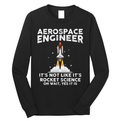 Cool Aerospace Engineer For Men Women Rocket Scientist Space Long Sleeve Shirt