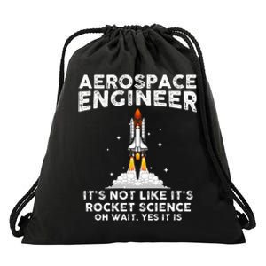 Cool Aerospace Engineer For Men Women Rocket Scientist Space Drawstring Bag