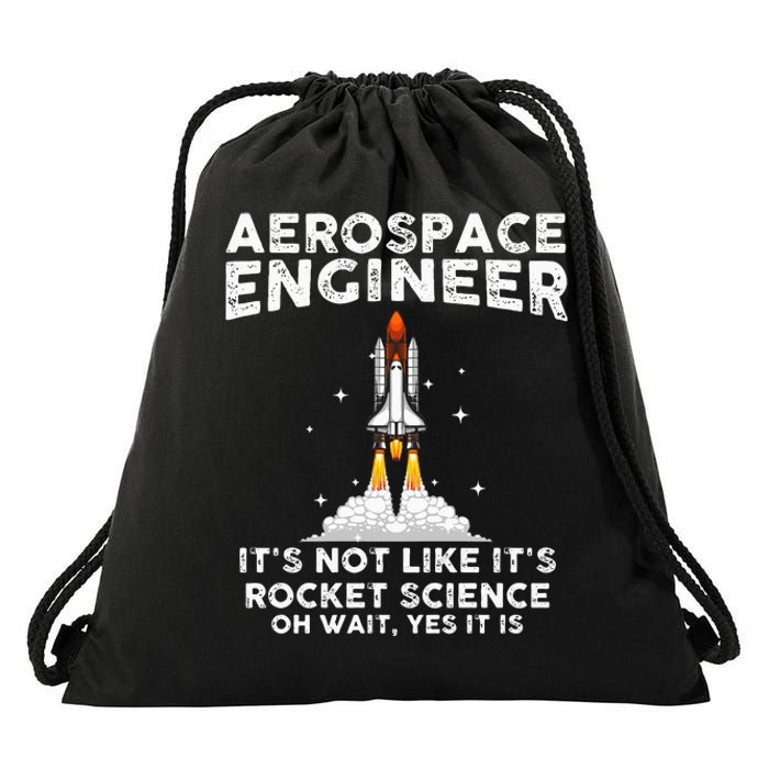 Cool Aerospace Engineer For Men Women Rocket Scientist Space Drawstring Bag