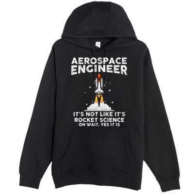 Cool Aerospace Engineer For Men Women Rocket Scientist Space Premium Pullover Hoodie