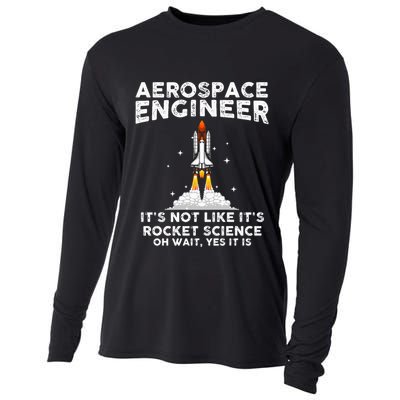 Cool Aerospace Engineer For Men Women Rocket Scientist Space Cooling Performance Long Sleeve Crew