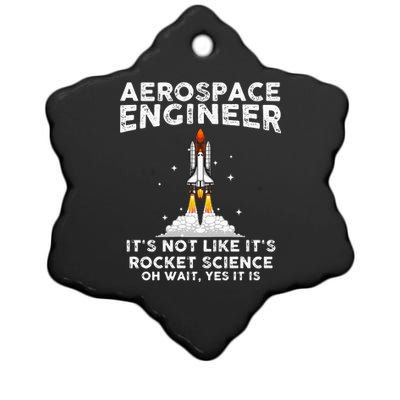 Cool Aerospace Engineer For Men Women Rocket Scientist Space Ceramic Star Ornament