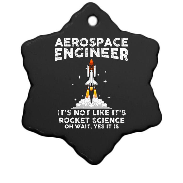 Cool Aerospace Engineer For Men Women Rocket Scientist Space Ceramic Star Ornament