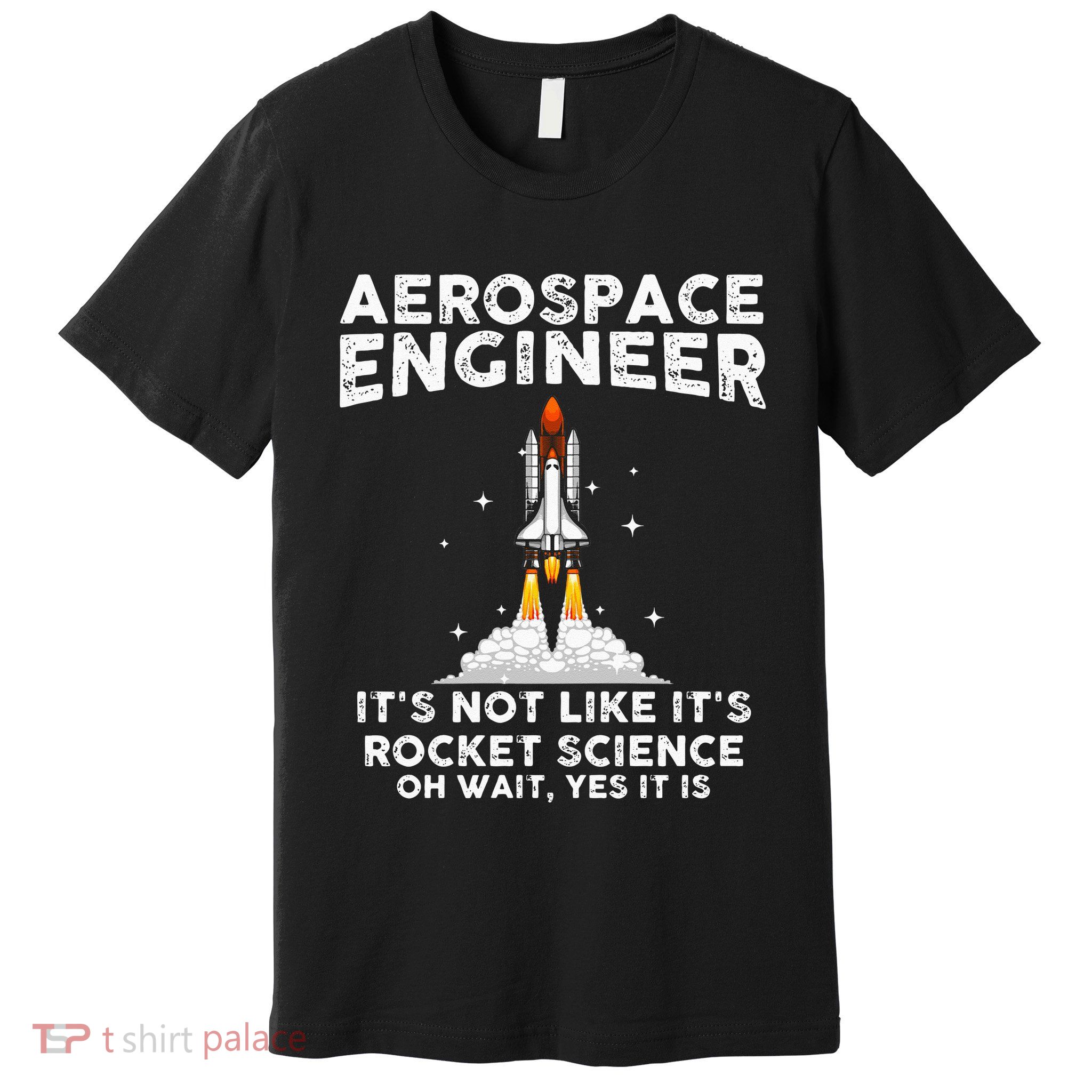 Cool Aerospace Engineer For Men Women Rocket Scientist Space Premium T-Shirt