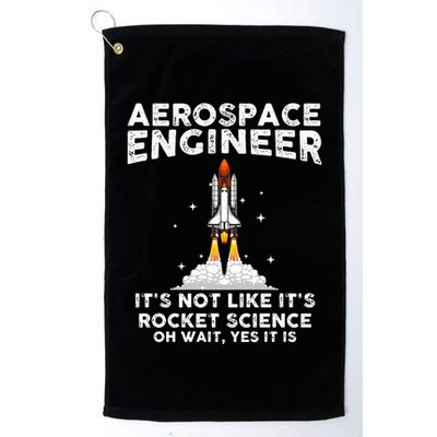 Cool Aerospace Engineer For Men Women Rocket Scientist Space Golf Towel