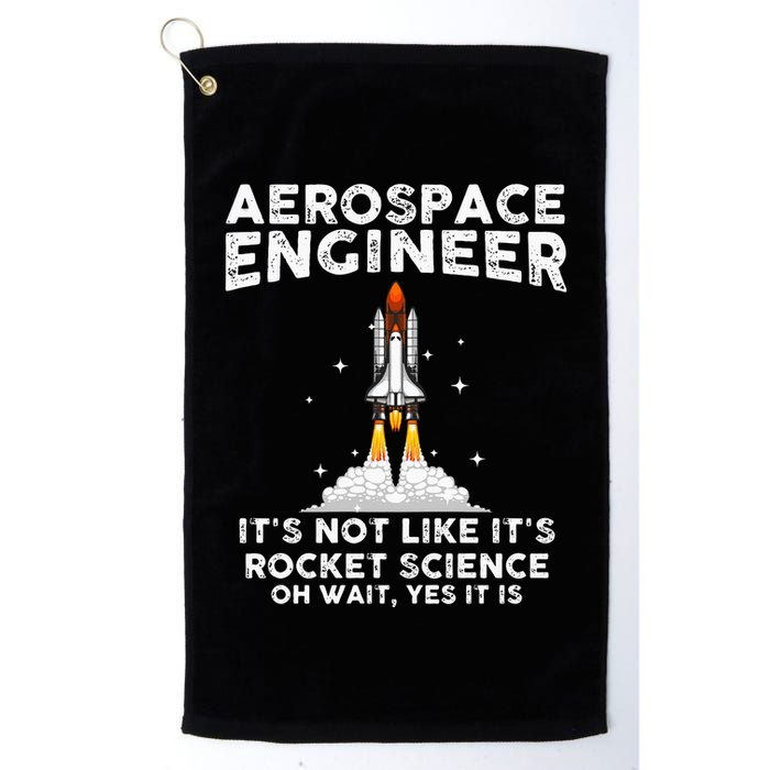 Cool Aerospace Engineer For Men Women Rocket Scientist Space Golf Towel