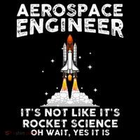 Cool Aerospace Engineer For Men Women Rocket Scientist Space Cropped Pullover Crew