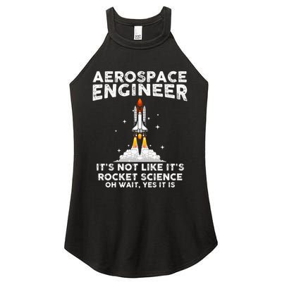 Cool Aerospace Engineer For Men Women Rocket Scientist Space Women's Perfect Tri Rocker Tank