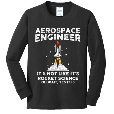 Cool Aerospace Engineer For Men Women Rocket Scientist Space Kids Long Sleeve Shirt