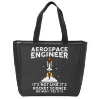 Cool Aerospace Engineer For Men Women Rocket Scientist Space Zip Tote Bag