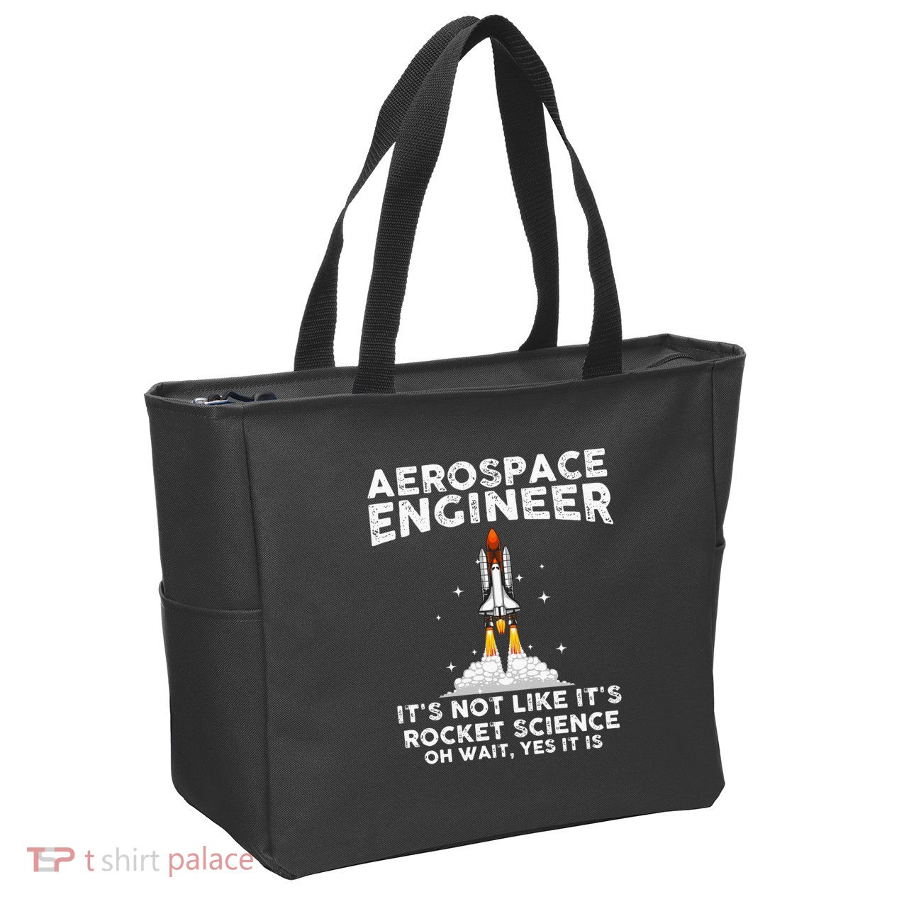 Cool Aerospace Engineer For Men Women Rocket Scientist Space Zip Tote Bag